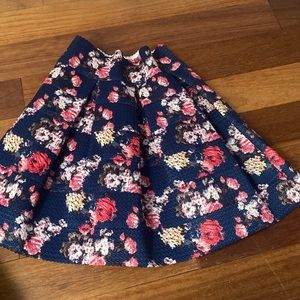 flowery skirt